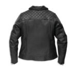 Harley Davidson Bezel Leather Jacket Black – back view