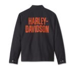 Harley Davidson Bar Font Jacket Harley Black – back view