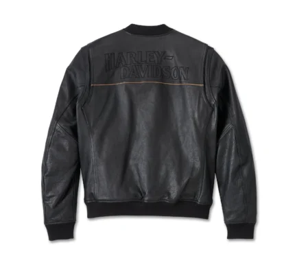 Harley Davidson Citizen Bomber Jacket Black – back view
