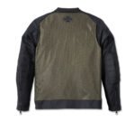Harley Davidson Mens Zephyr Mesh Jacket Grape Leaf – back view