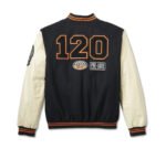 Harley Davidson 120th Varsity Jacket Black Beauty – back view