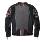 Harley Davidson Brawler Camo Jacket Blackened Pearl – back view