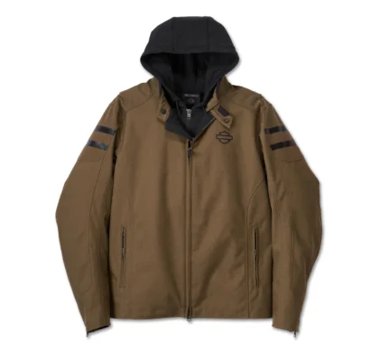 Harley Davidson Ovation 3 in 1 Jacket Stone Grey/Black – back view