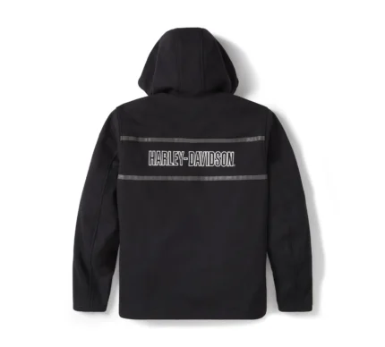Harley Davidson Trenton Fleece Jacket Black – back view