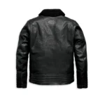 Harley Davidson Maverick Leather Jacket Black – back view