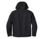 Harley Mens Deflector Hooded Jacket Black – back view