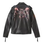 Harley Davidson Burning Leather Jacket – front view