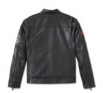 Harley Davidson 120th Leather Jacket Black Leather – back view