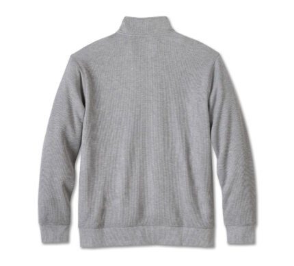 Harley Davidson Track Jacket Medium Heather Grey – back view