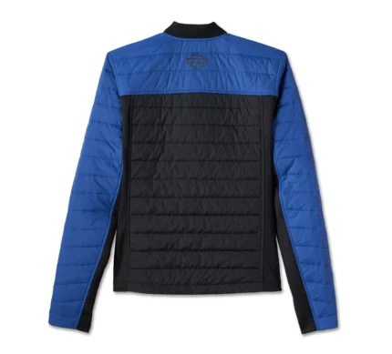 Harley Davidson Flex System Jacket Black/True Blue – back view