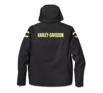 Harley Davidson Ovation Jacket Black Beauty/Wild Lime – back view