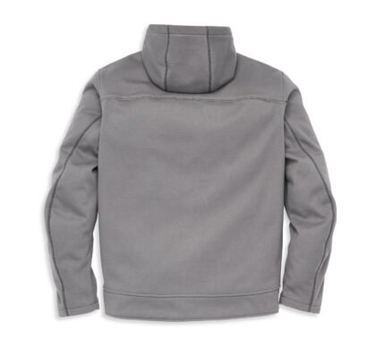 Harley Deflector Hooded Asphalt Jacket – back view