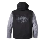 Harley Davidson 120th Fleece Jacket Black/Quiet Shade – back view