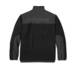 Harley Davidson Full Zip Sherpa Jacket Black – back view