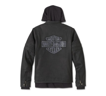 Harley Davidson Enthusiast 3 in 1 Jacket Harley Black – back view