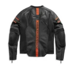 Harley Davidson Brawler Leather Jacket Black – back view
