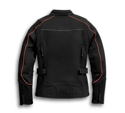 Harley Davidson Manitowoc Riding Jacket Black/Orange – back view