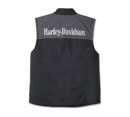 Harley Davidson Victory Vest Black – back view