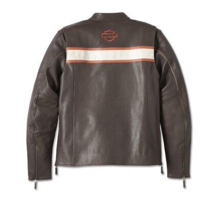 Harley Davidson Mens Victory Lane Jacket Java – back view