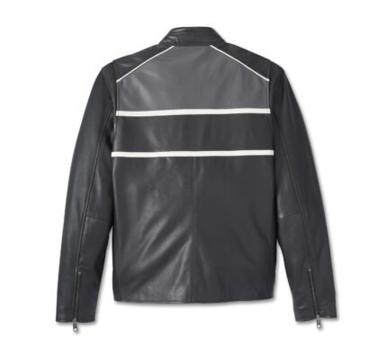 Harley Davidson Factory Leather Jacket Black Beauty – back view