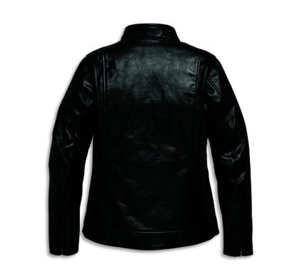 Harley Davidson Enodia Leather Jacket Black – back view