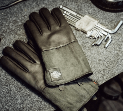 Harley Davidson Working Man Gloves Harley Black – back view