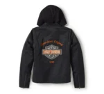 Harley Miss Enthusiast Textile Jacket Black – back view