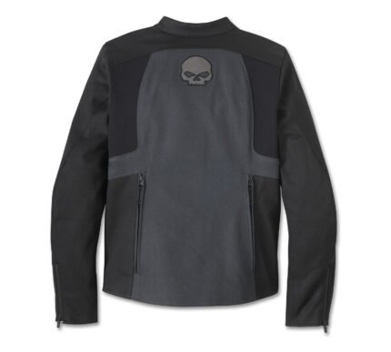 Harley Davidson Colorblock Jacket Blackened Pearl – back view