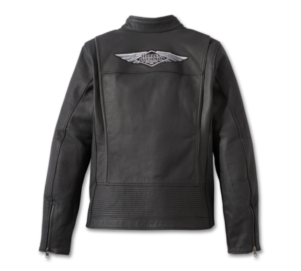 Harley Davidson Revelry Leather Jacket Black – back view