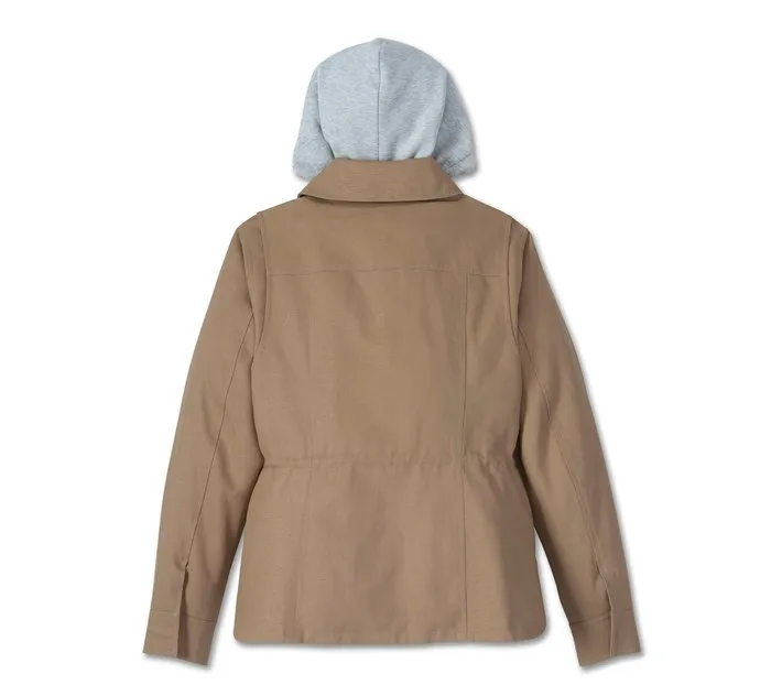 Harley Davidson California 3 in 1 Jacket – Women's, Tannin 1 Harley Davidson California 3 in 1 Jacket Tannin – back view