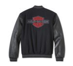 Harley Davidson V-Twin Varsity Jacket Harley Black – back view