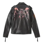 Harley Davidson Burning Leather Jacket – side view