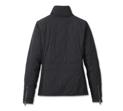 Harley Davidson Milwaukee Quilted Jacket Black – back view