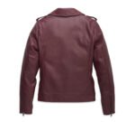 Harley Davidson Full Leather Jacket Tawny Port – back view
