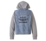 Harley Davidson Indigo 3 in 1 Jacket Medium Indigo – back view
