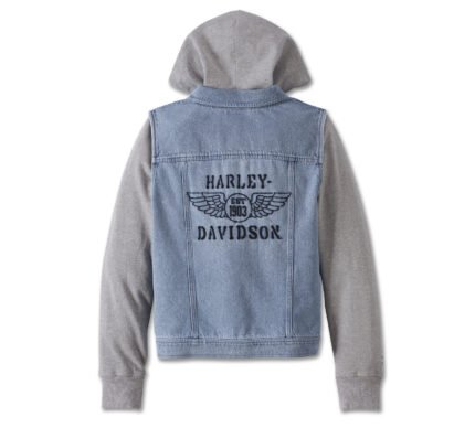 Harley Davidson Indigo 3 in 1 Jacket Medium Indigo – back view