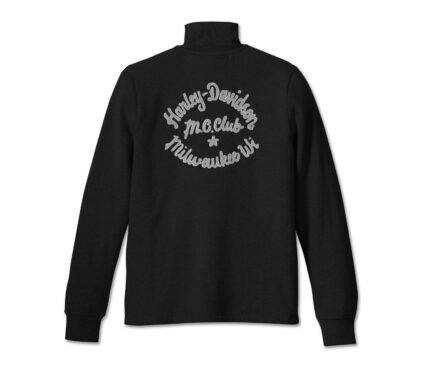 Harley Davidson Crew Fleece Jacket Black – back view