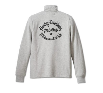 Harley Davidson Hill Climber Crew Jacket Light Grey Heather – back view