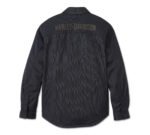 Harley Davidson Mens Mesh Shirt Jacket Harley Black – back view