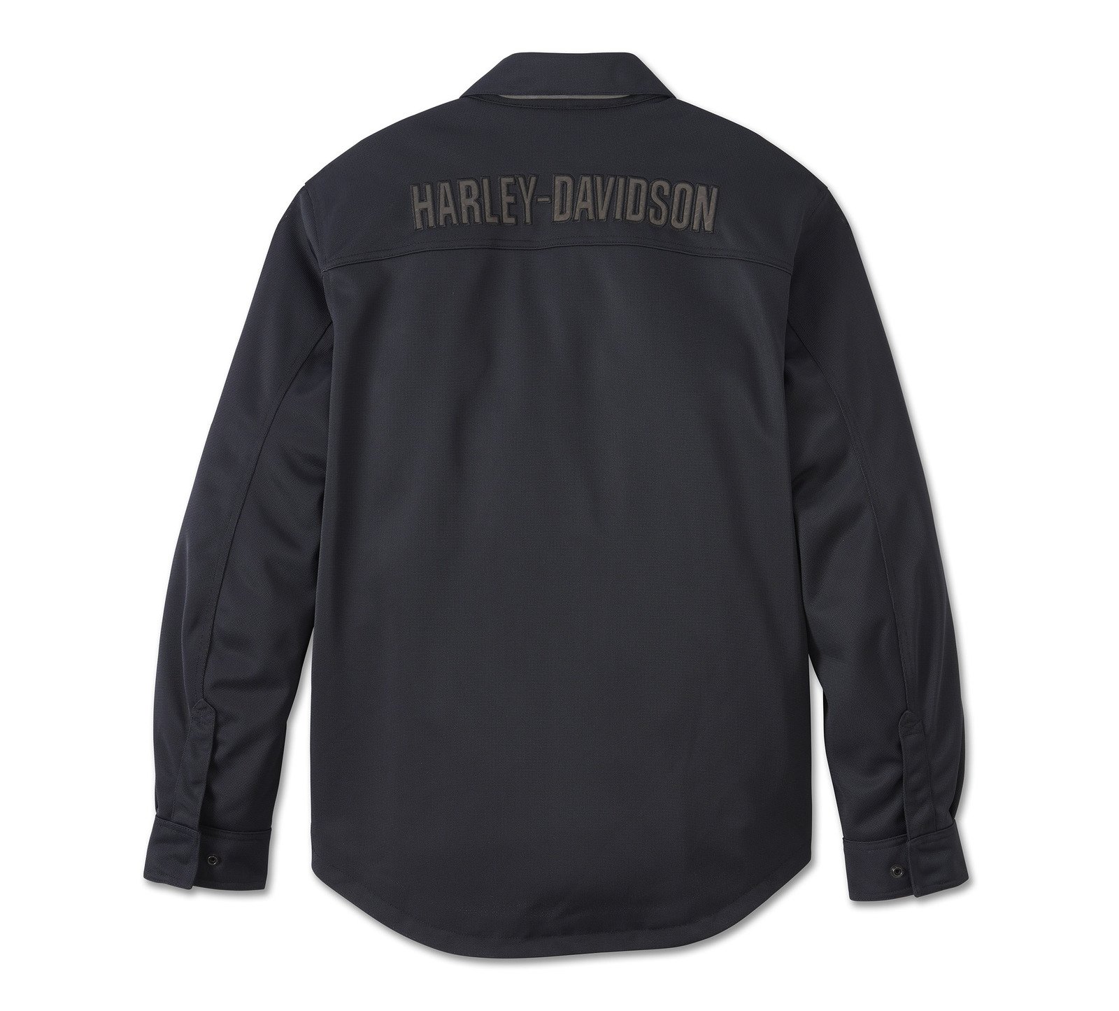 Harley Davidson Mens Mesh Shirt Jacket – Operative, Harley Black 1 Harley Davidson Mens Mesh Shirt Jacket Harley Black – back view