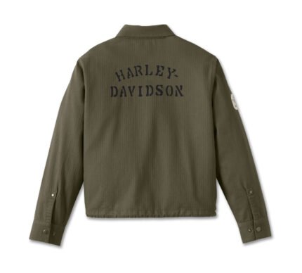 Harley Davidson Division Twill Jacket Grape Leaf – back view