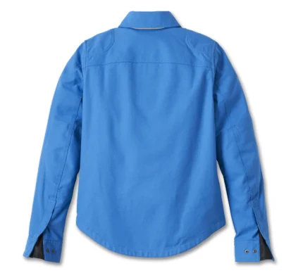 Harley Operative Shirt Jacket Directoire Blue – back view