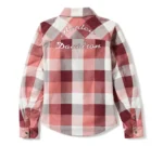 Harley Operative Jacket Maroon/Rose – back view