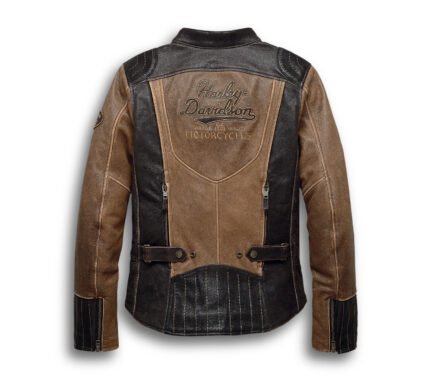 Harley Davidson Gallun Jacket Brown – back view