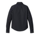 Harley Womens Operative Shirt Jacket Black – back view