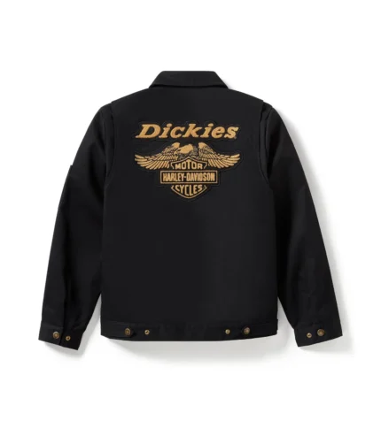Harley Davidson Eisenhower Work Jacket Black – back view