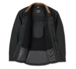 Harley Davidson Sherpa Shirt Jacket Harley Black – side view
