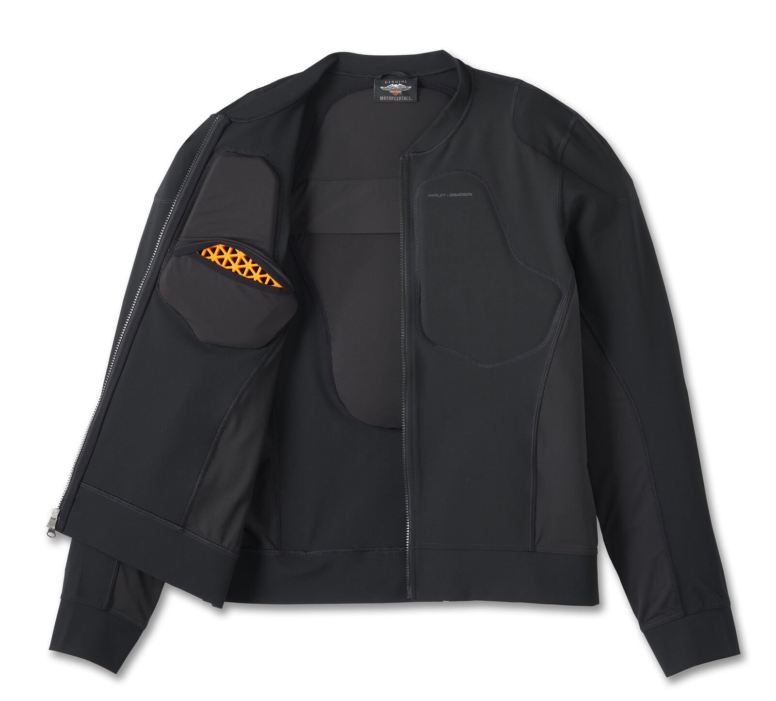 Harley Davidson Flex Jacket – Men's Layering System Armored Base Layer, Black 2 Harley Davidson Flex Jacket Black – side view