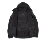 Harley Deflector Hooded Jacket Black – side view