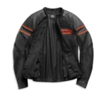 Harley Davidson Brawler Leather Jacket Black – side view